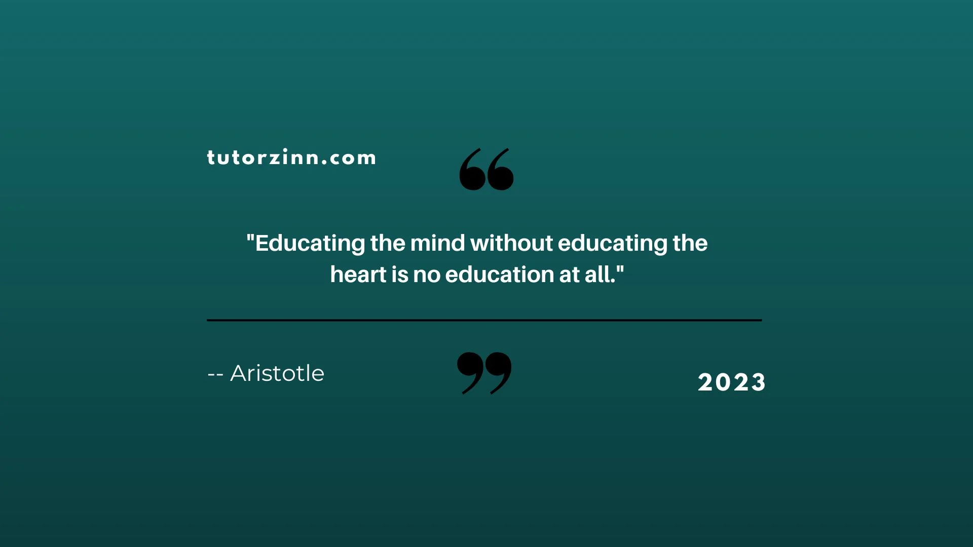 Education of the Mind and Heart: An Aristotle's Perspective