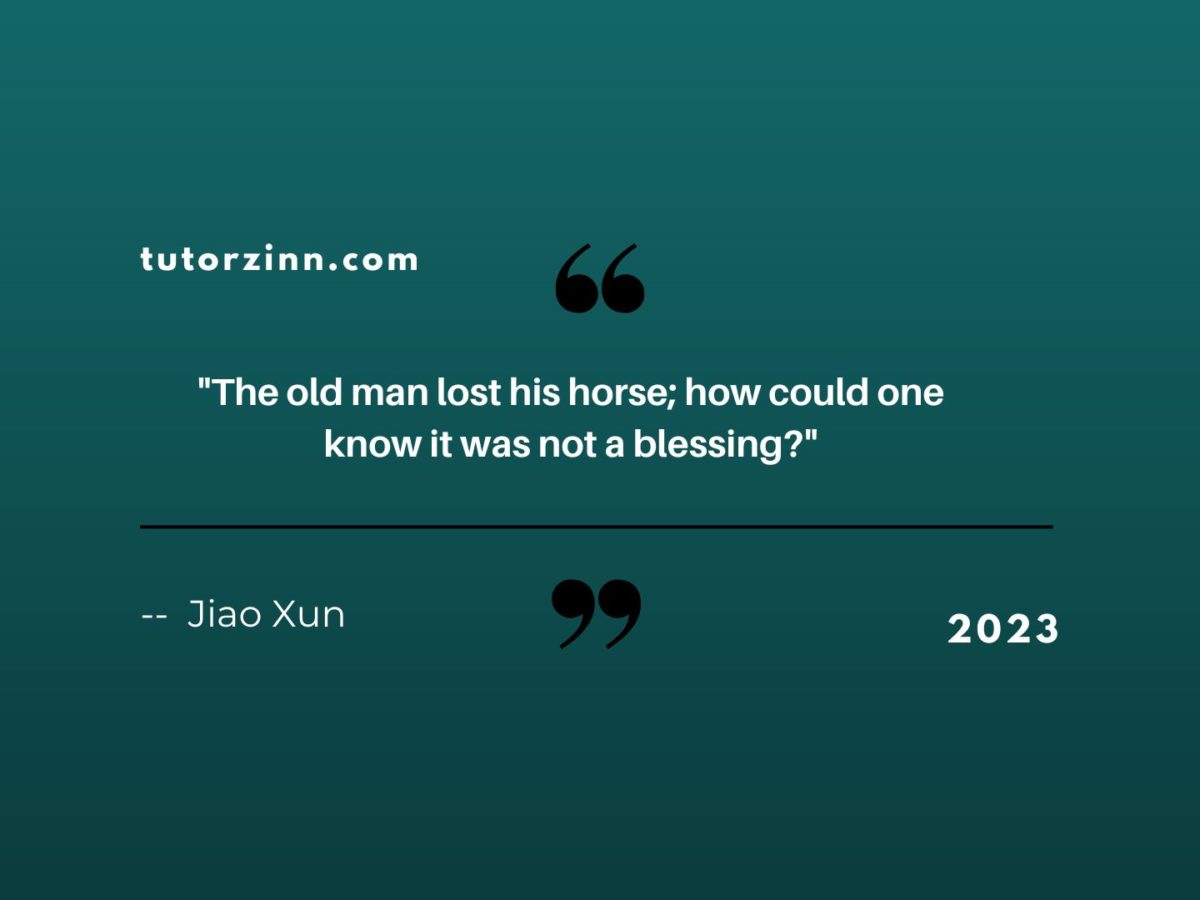 The Old Man Lost His Horse: How Could One Know It Was Not a Blessing?” –  Exploring the Wisdom of a Chinese Proverb » Easy learning